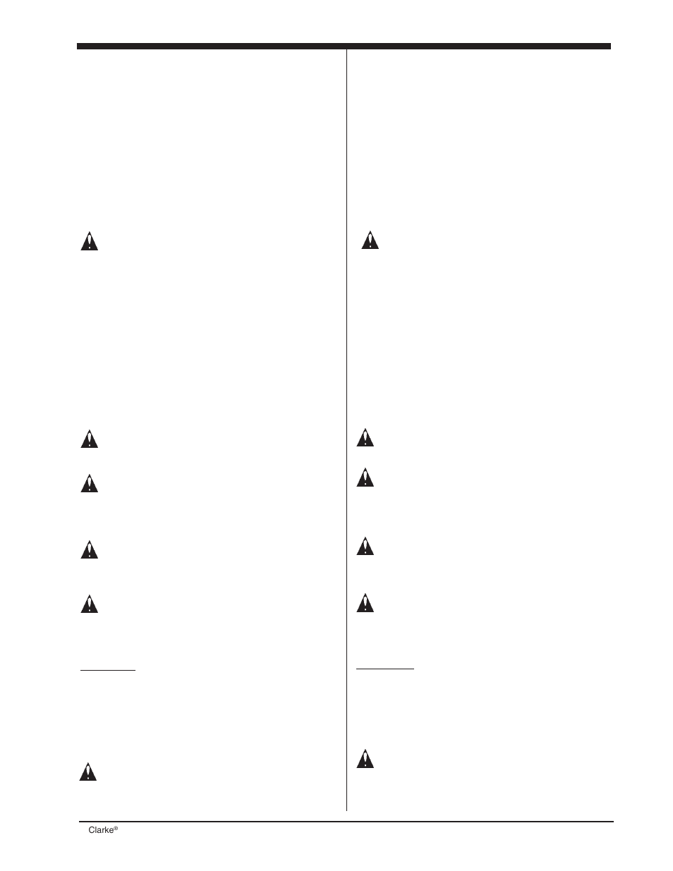 Clarke CFP-200 User Manual | Page 21 / 36