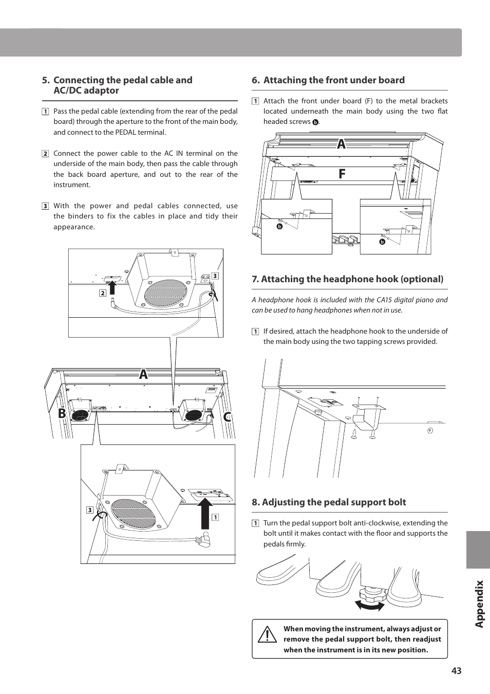 Ab b c c, Fa a | Kawai CA15 User Manual | Page 43 / 54