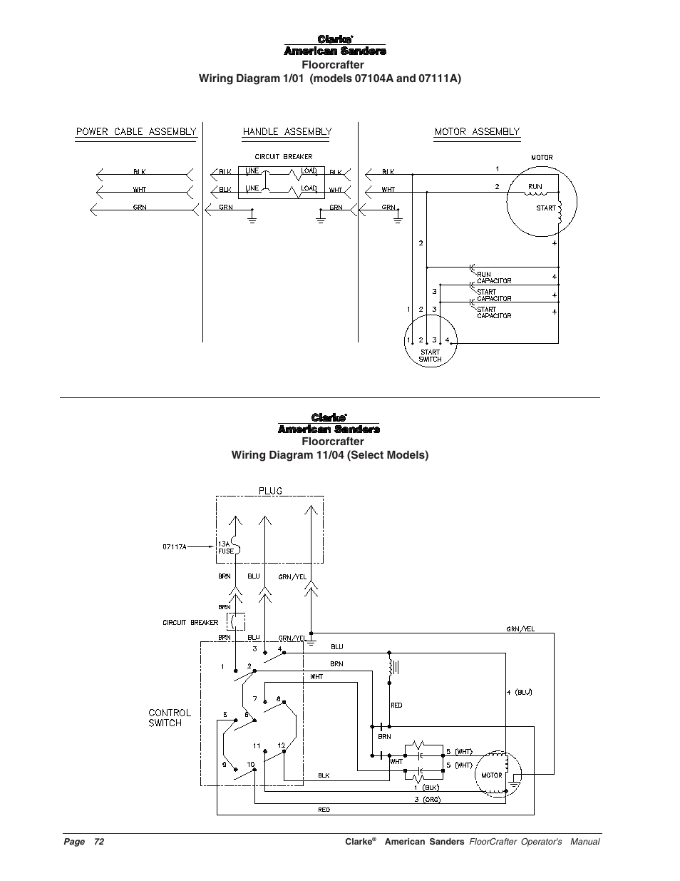 Clarke 07104A User Manual | Page 72 / 74