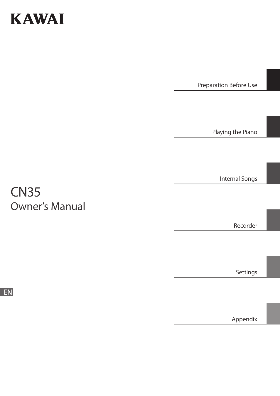 Kawai CN35 Owner’s Manual User Manual | 142 pages