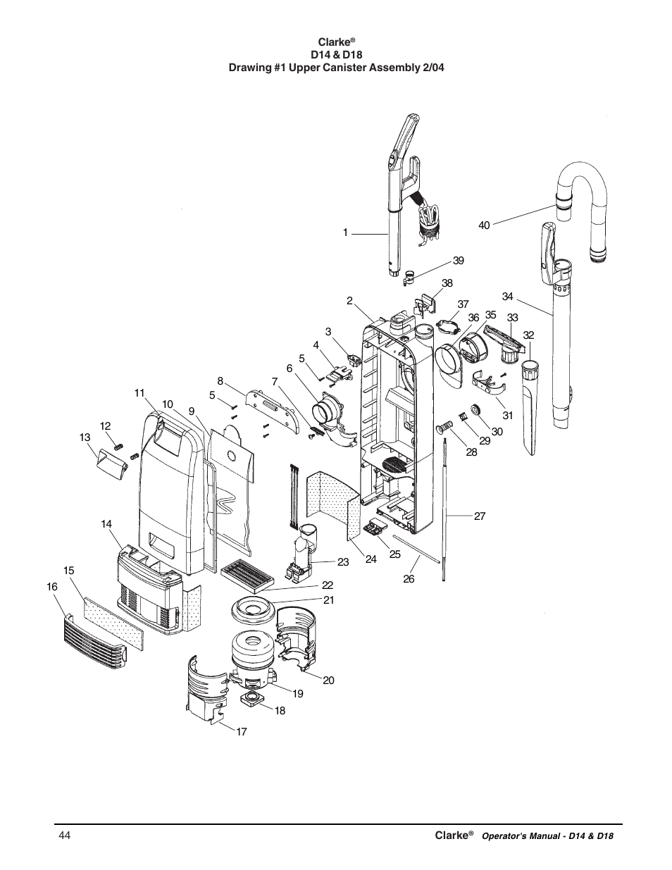 Clarke D18 User Manual | Page 44 / 50