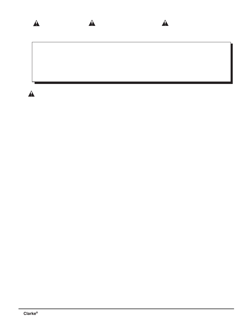 Important safety instructions, Warning | Clarke D14 User Manual | Page 3 / 21