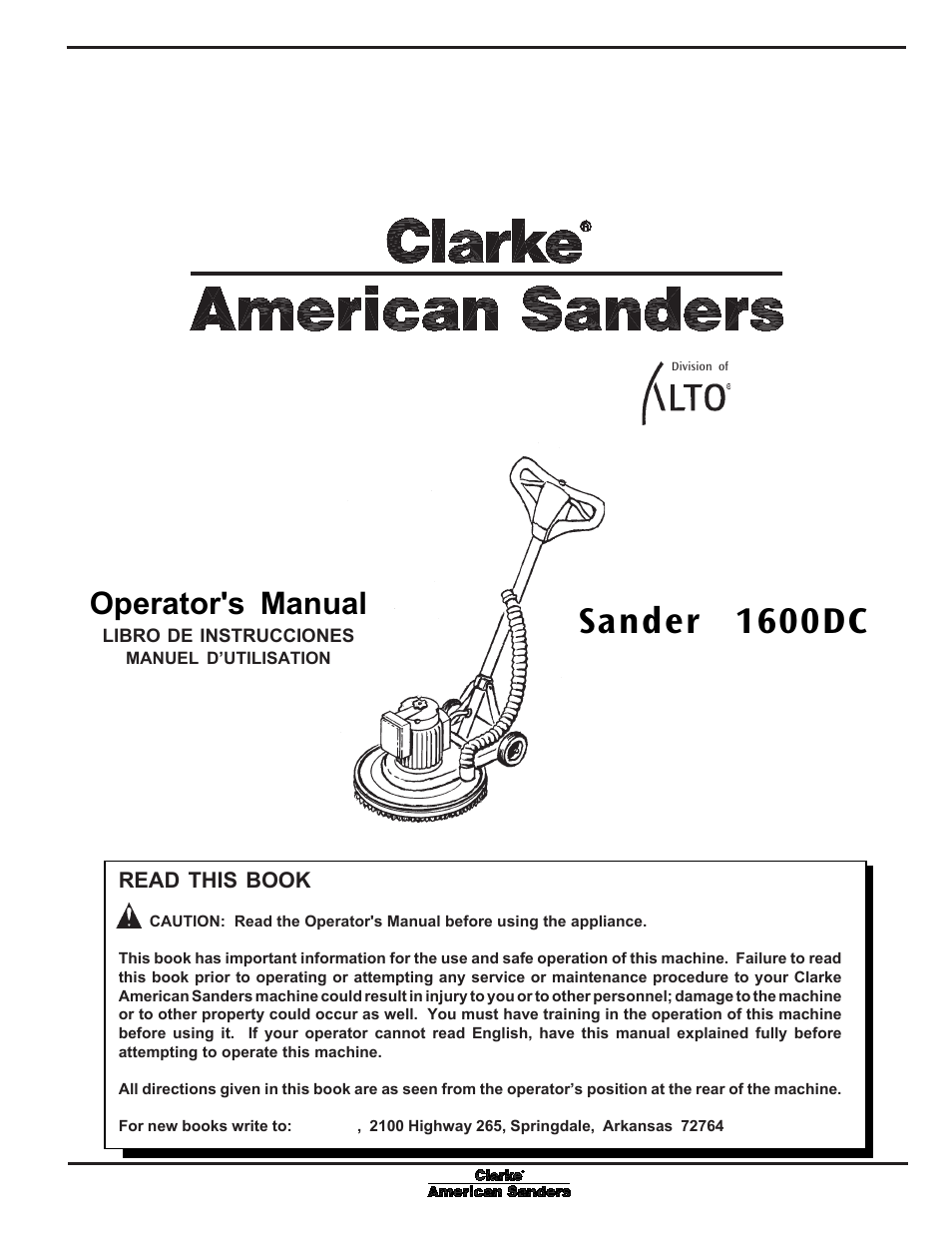 Clarke l 1600DC User Manual | 36 pages