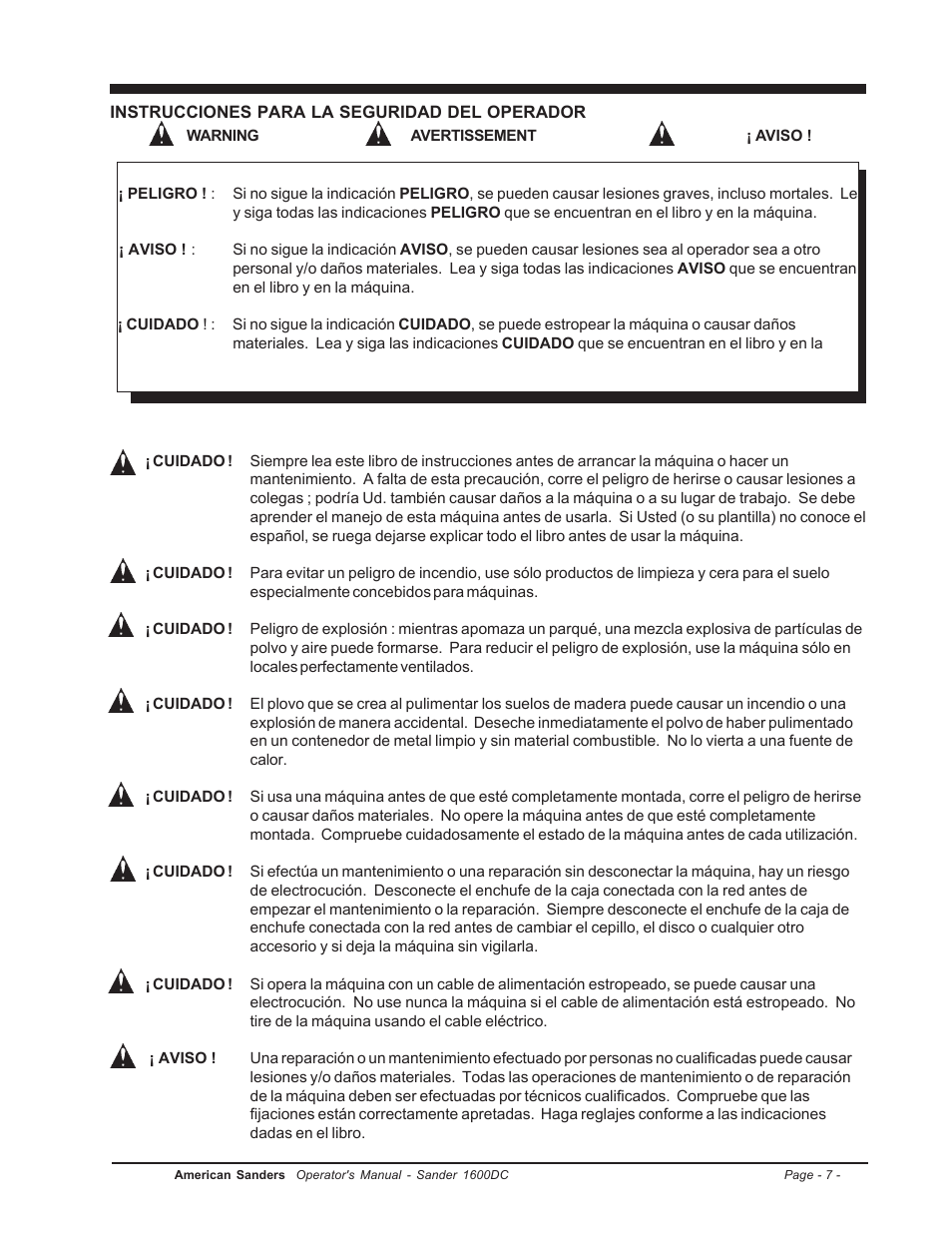 Clarke l 1600DC User Manual | Page 7 / 36