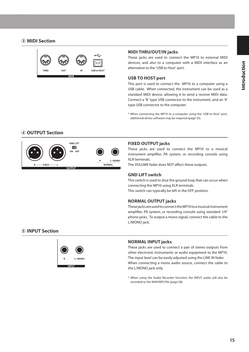 Kawai MP10 User Manual | Page 15 / 92