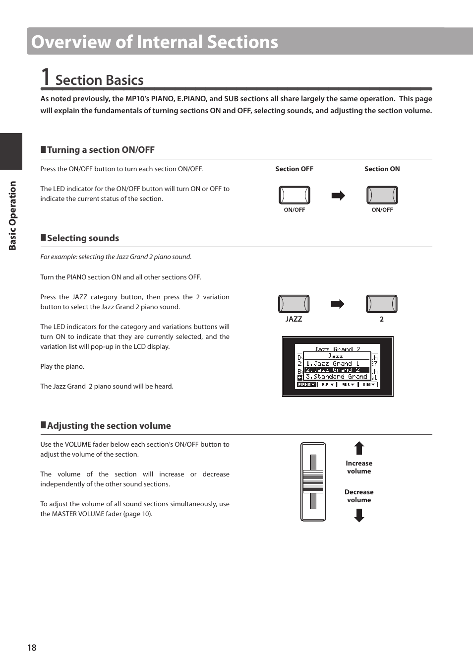 Kawai MP10 User Manual | Page 18 / 92