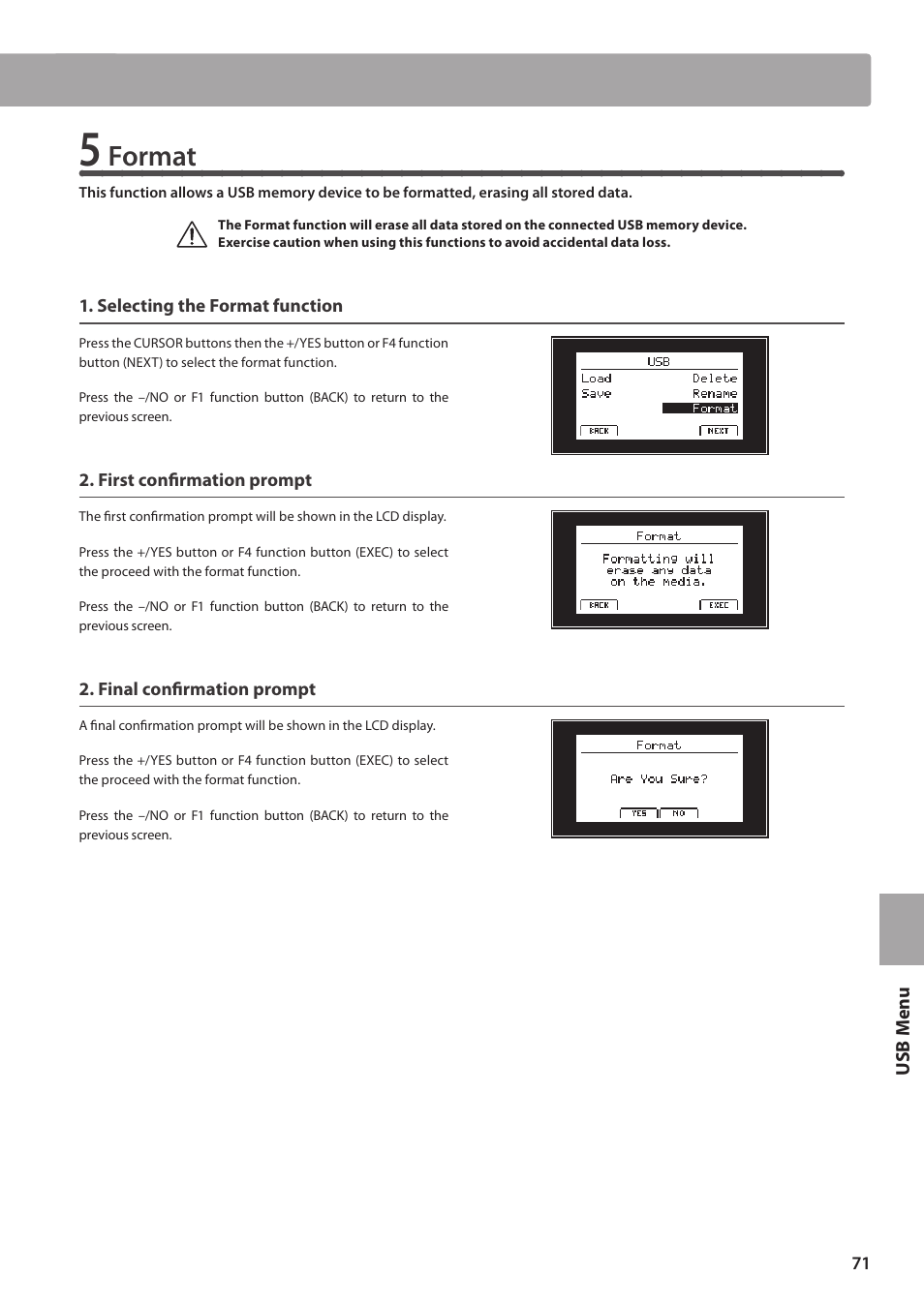 Format | Kawai MP10 User Manual | Page 71 / 92