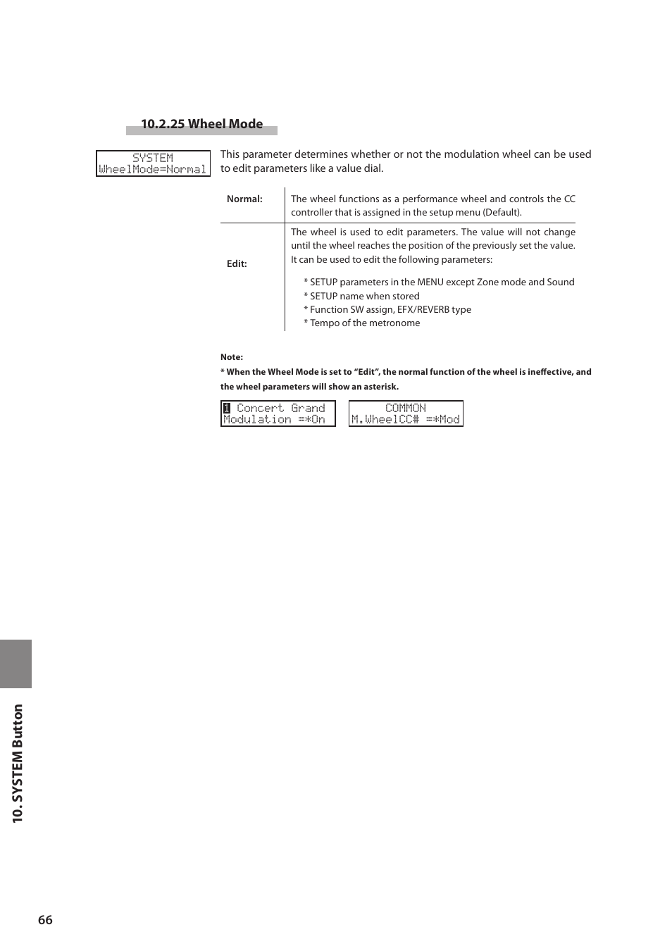 10 . sy ste m but ton | Kawai MP6 User Manual | Page 66 / 100