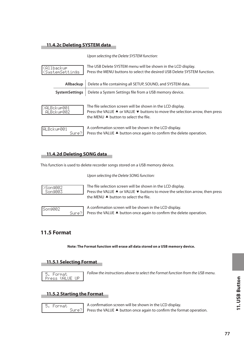 5 format | Kawai MP6 User Manual | Page 77 / 100