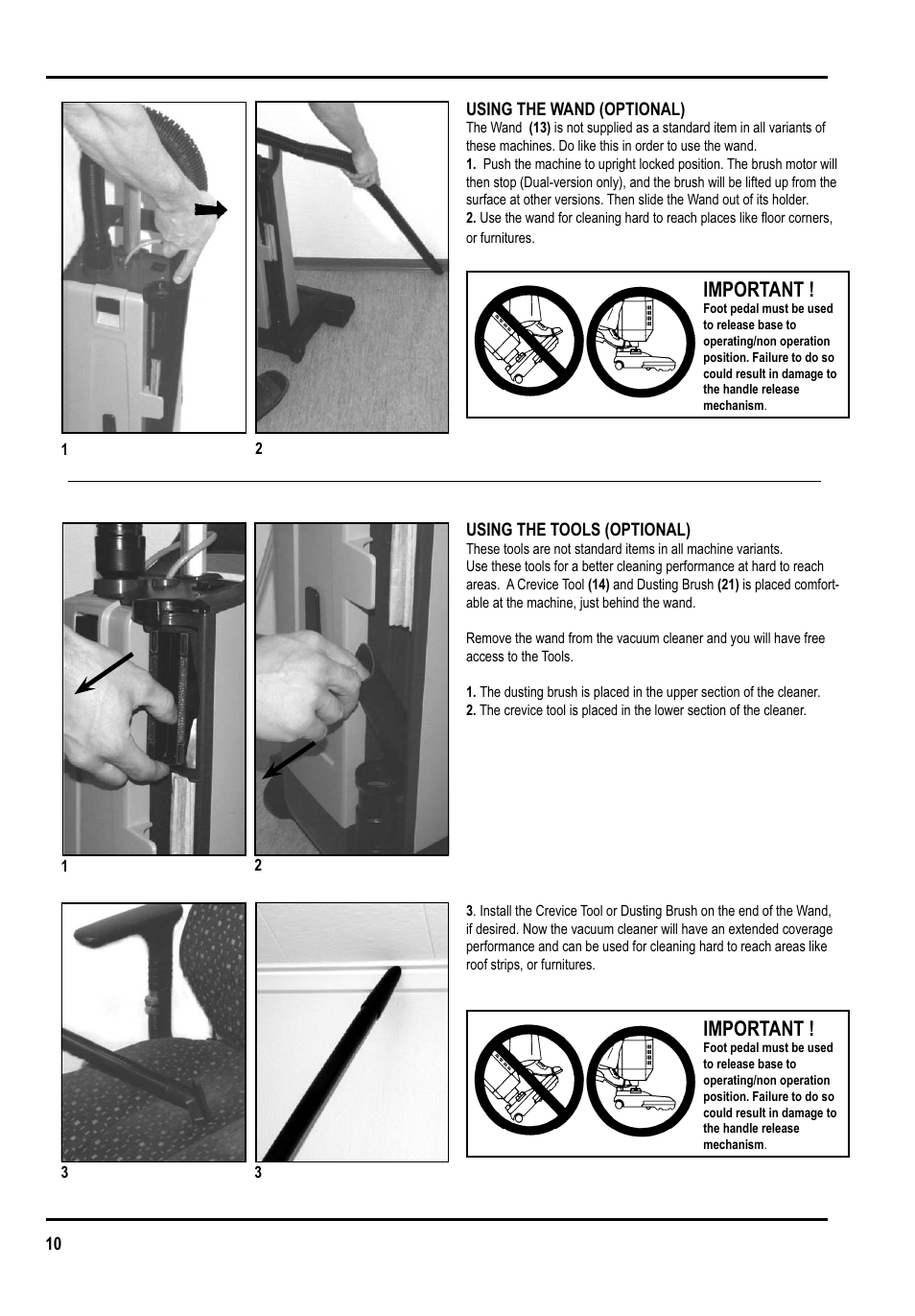 Important | Clarke GU 15 DMU User Manual | Page 10 / 36