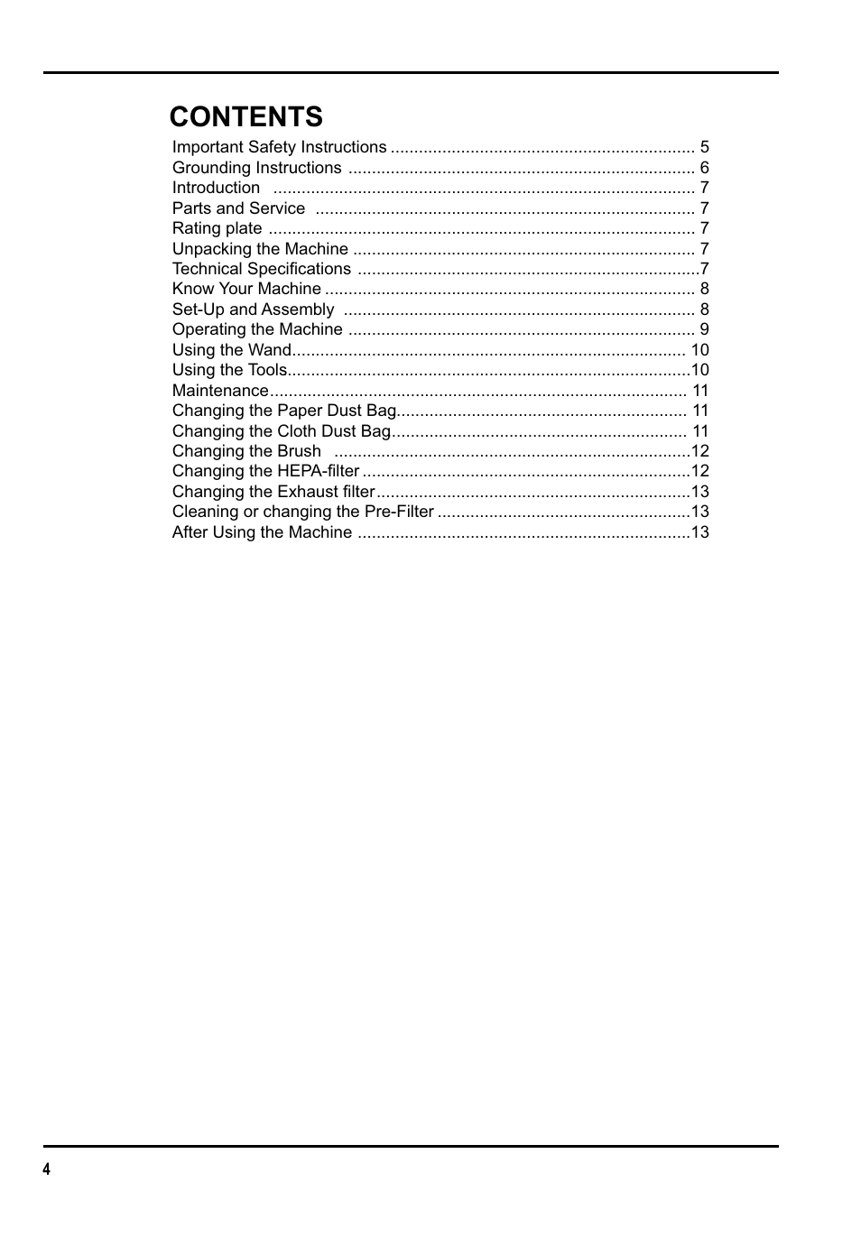 Clarke GU 15 DMU User Manual | Page 4 / 36