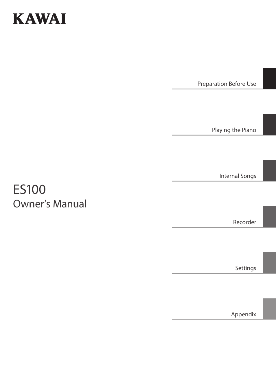 Kawai ES100 User Manual | 62 pages