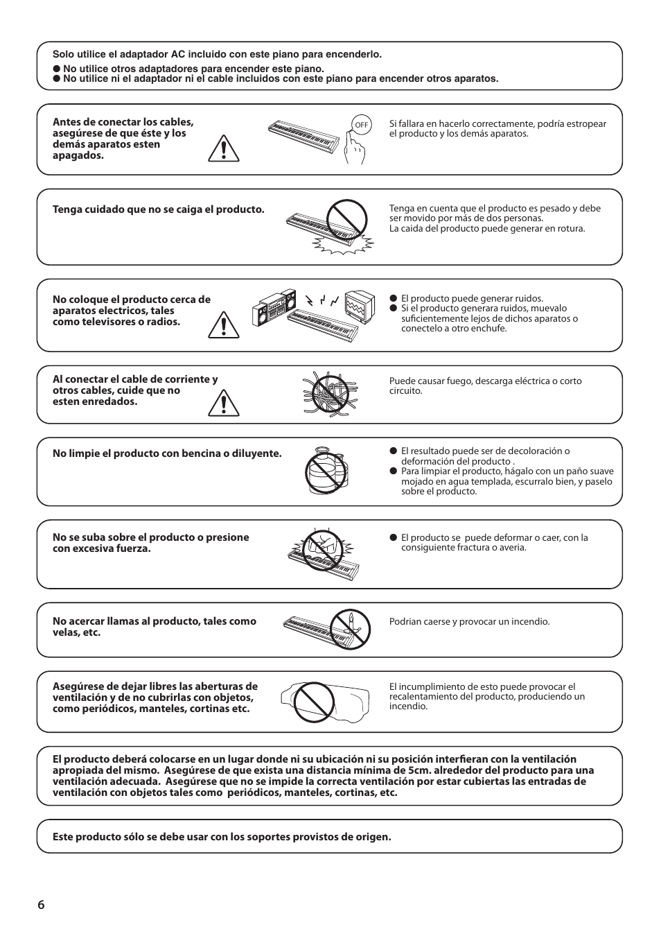 Kawai ES100 User Manual | Page 6 / 62