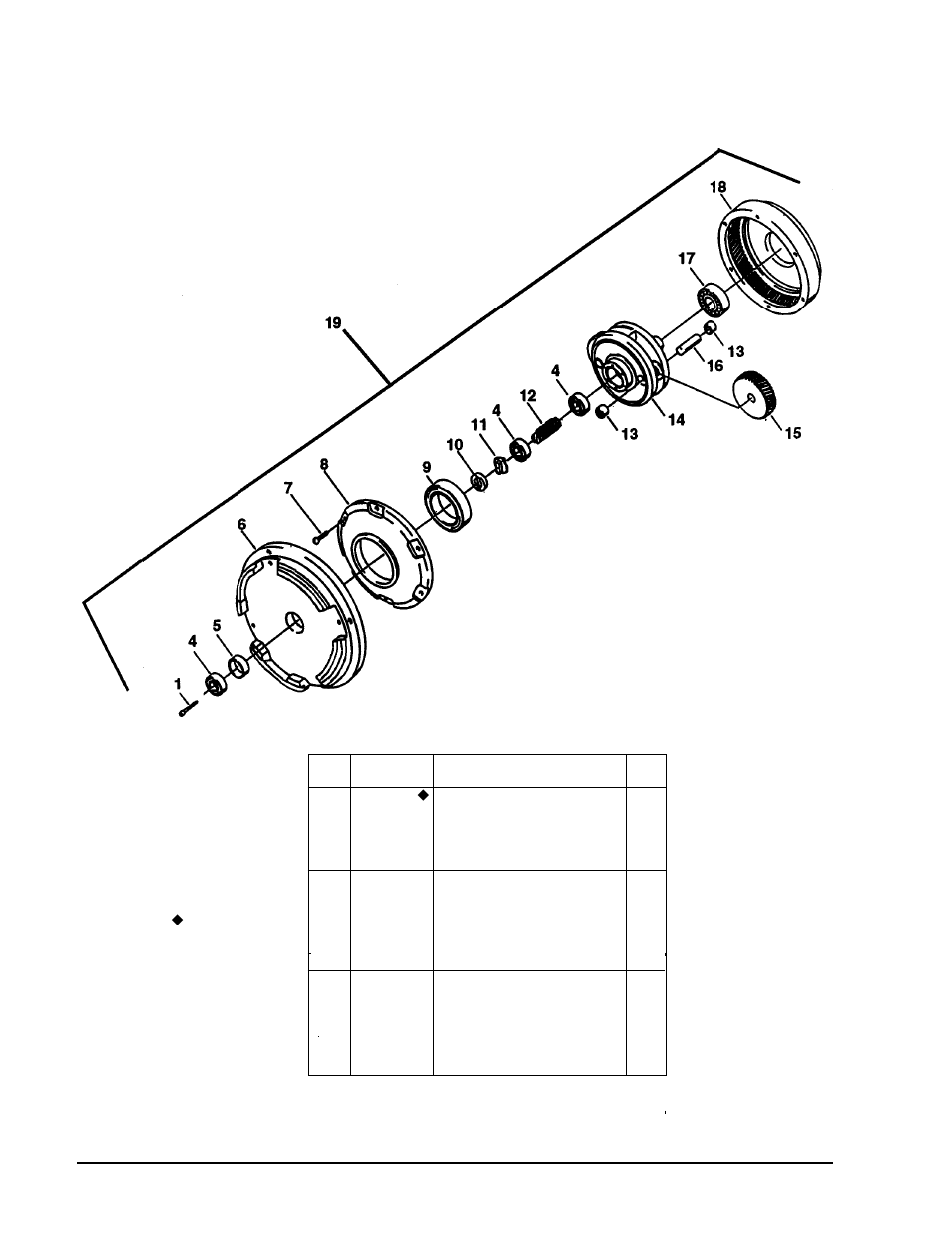 Gearbox assembly drawing & parts list | Clarke ALTO C2K Series User Manual | Page 36 / 42
