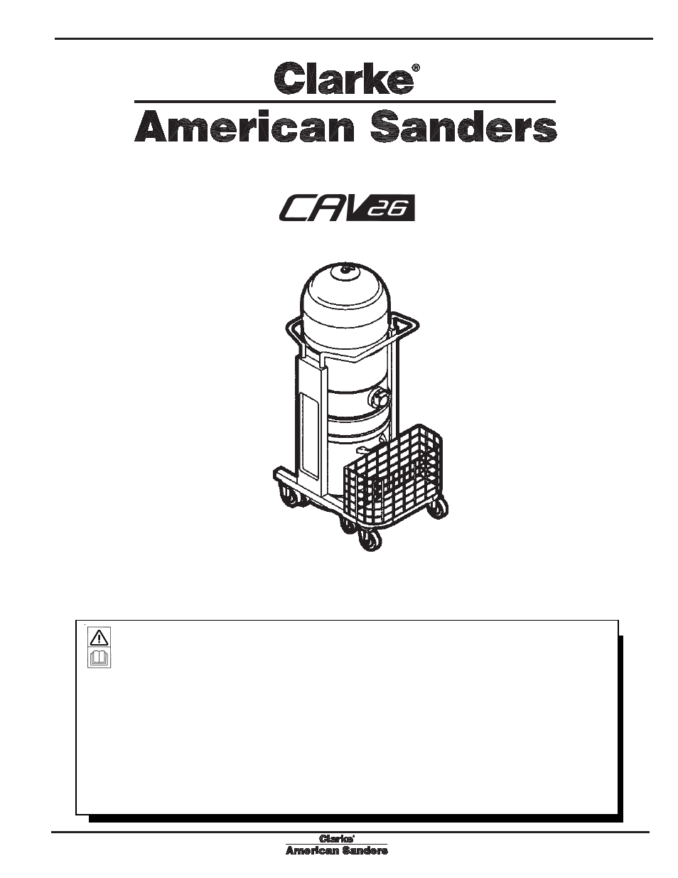 Clarke CAV 26 User Manual | 20 pages