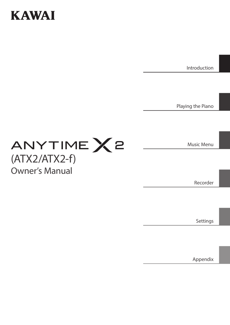 Kawai ATX2/ATX2-f User Manual | 120 pages