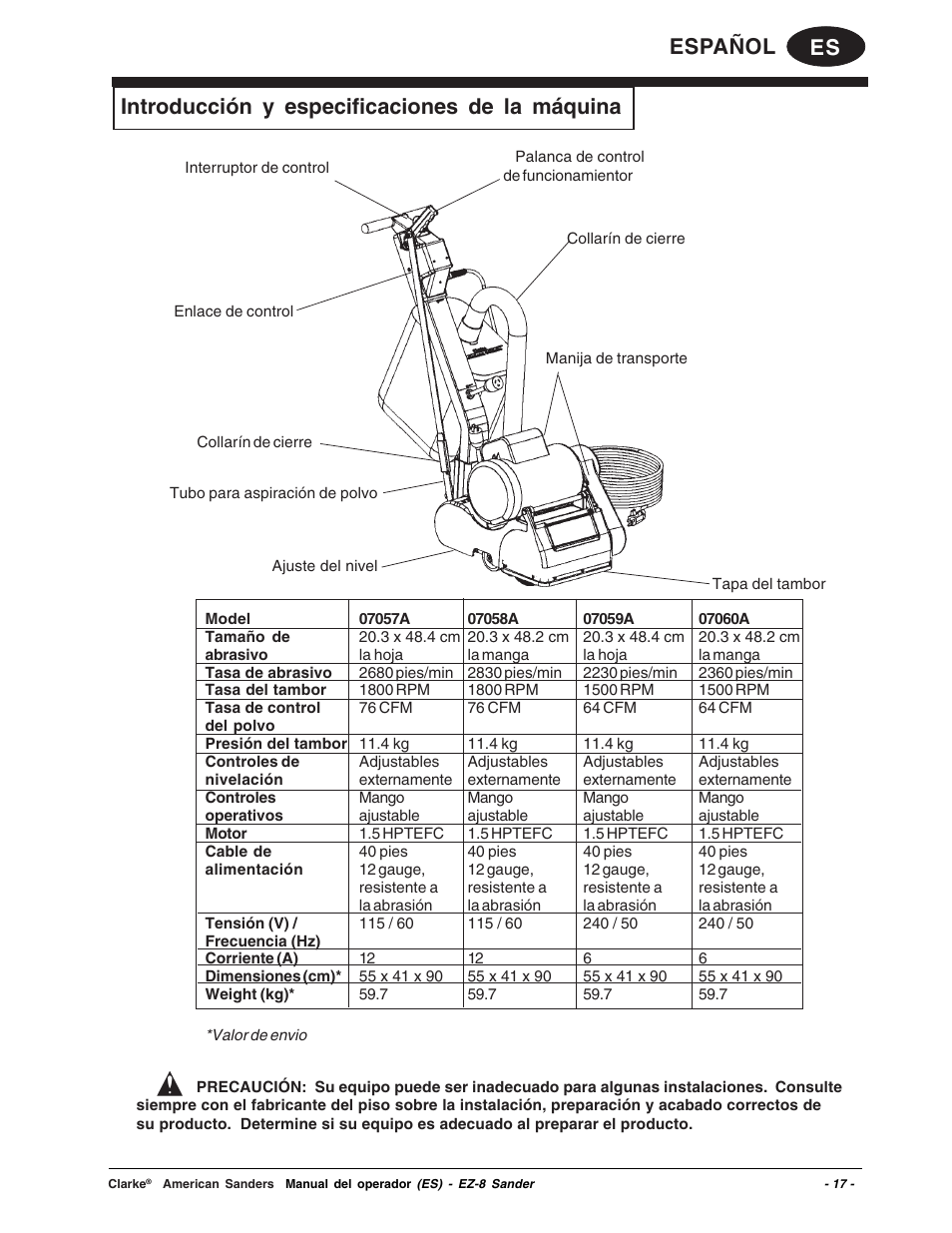 Clarke EZ-8 User Manual | Page 17 / 46