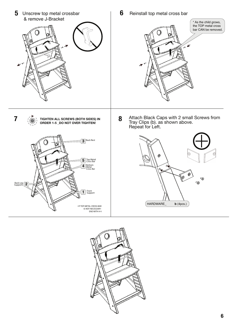 Keekaroo Height Right High Chair + Tray User Manual | Page 7 / 8