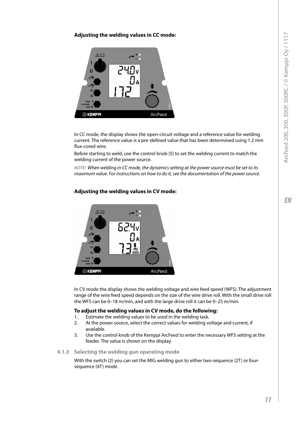 Kemppi ArcFeed 200 User Manual | Page 13 / 20