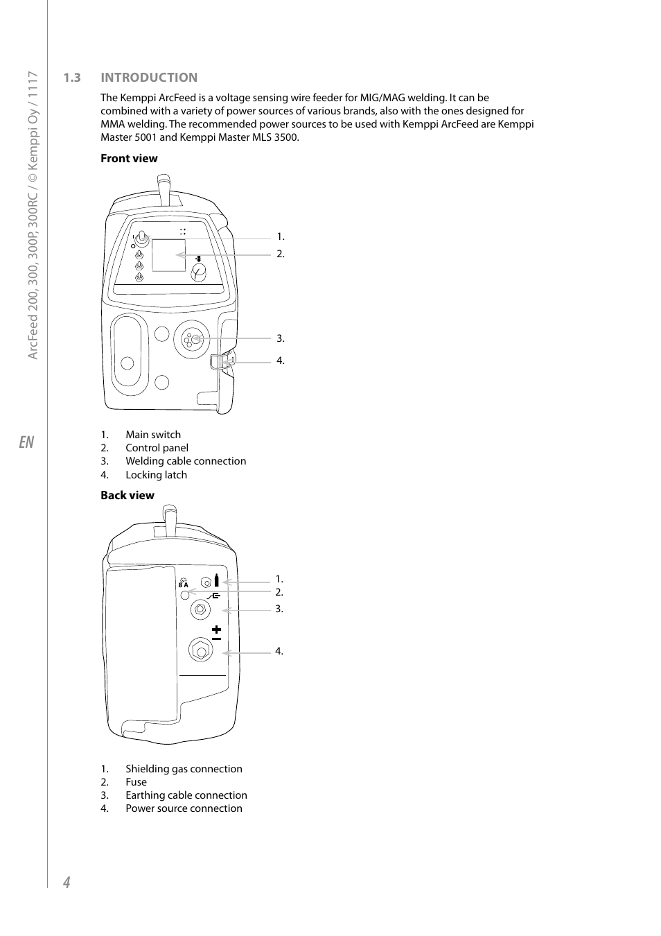 Kemppi ArcFeed 200 User Manual | Page 6 / 20
