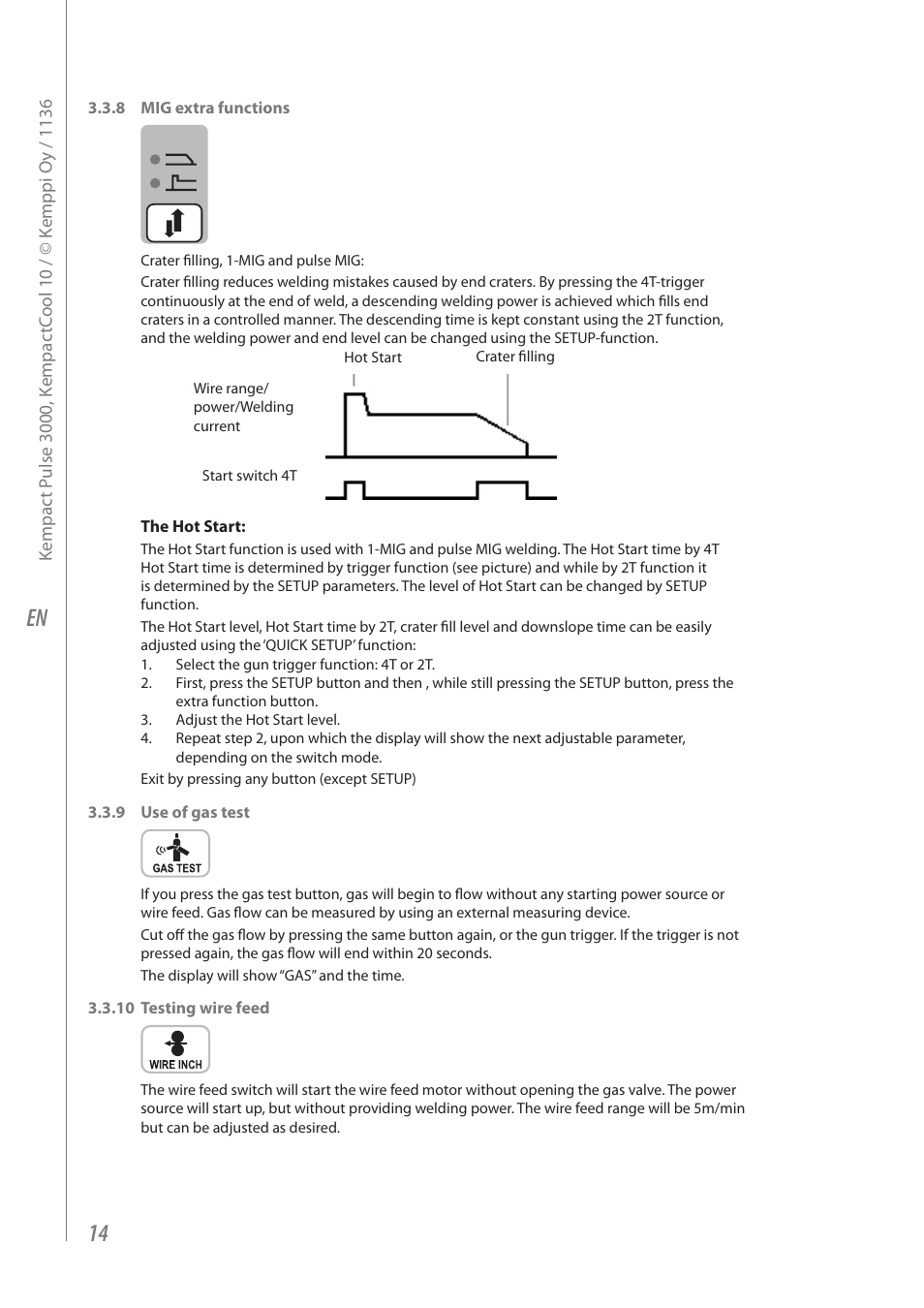 Kemppi Kempact Pulse 3000 User Manual | Page 16 / 24