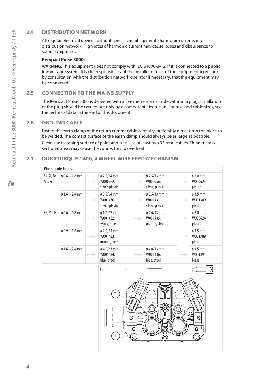 Kemppi Kempact Pulse 3000 User Manual | Page 6 / 24