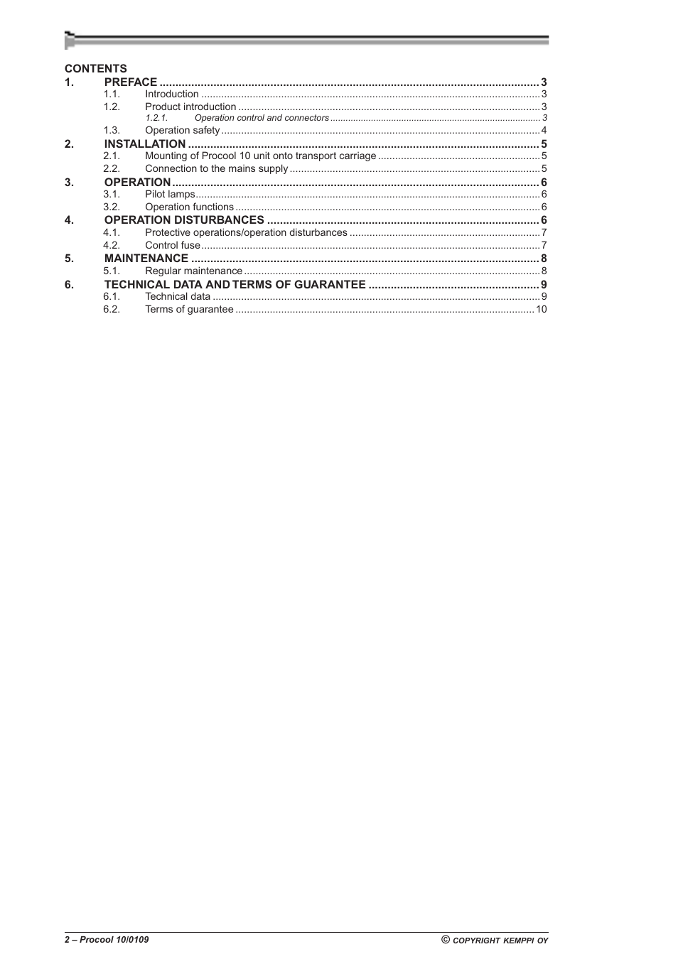 Kemppi Procool 10 User Manual | Page 2 / 11