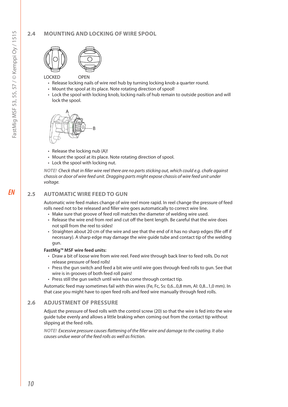 Kemppi MSF 53 User Manual | Page 12 / 32