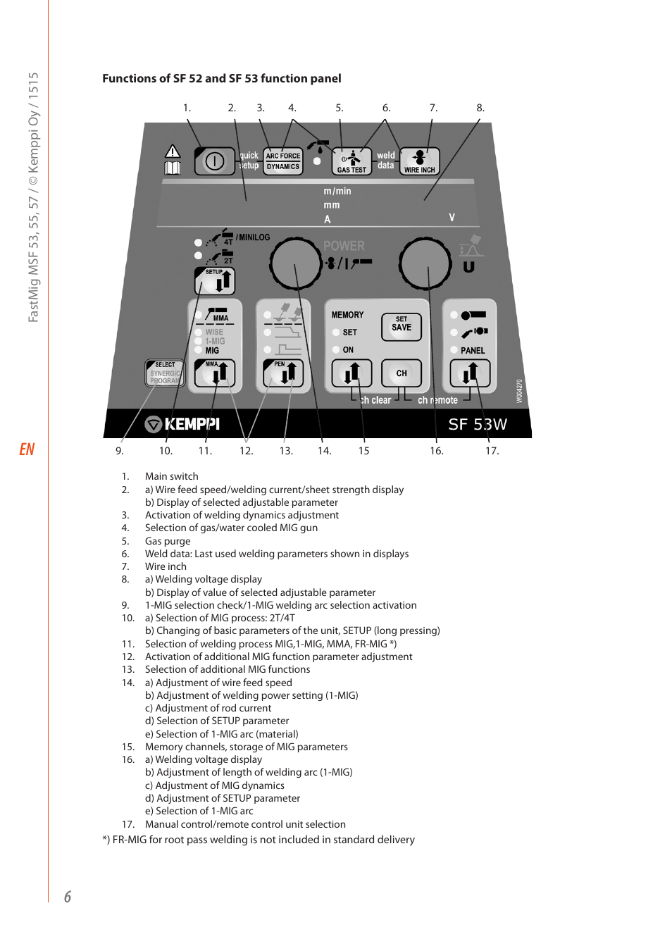 Kemppi MSF 53 User Manual | Page 8 / 32