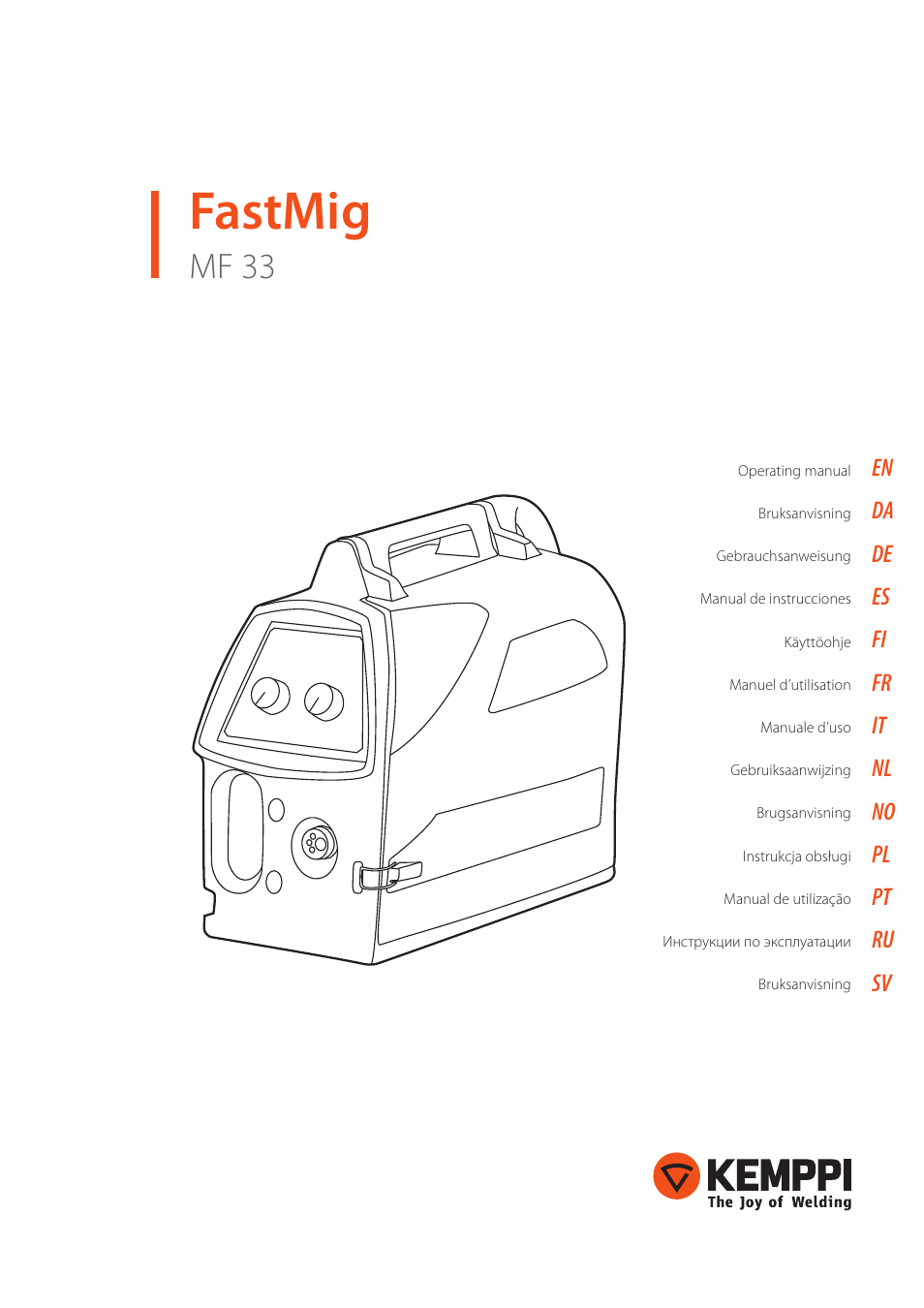 Kemppi MF 33 User Manual | 16 pages