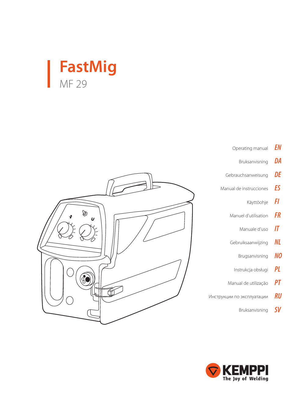 Kemppi MF 29 User Manual | 18 pages