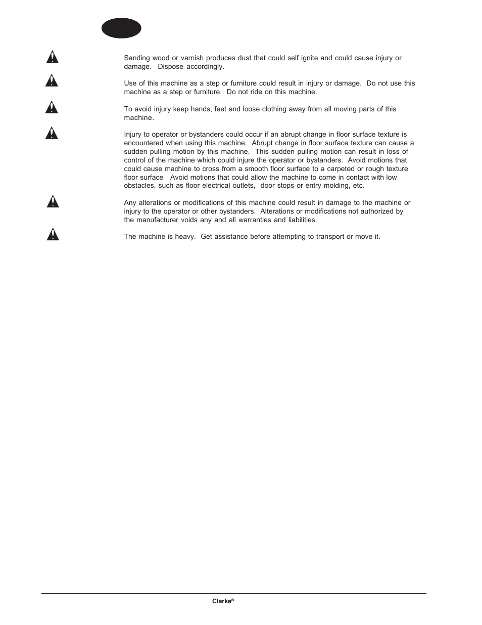 En english | Clarke RS-16 DC User Manual | Page 4 / 15