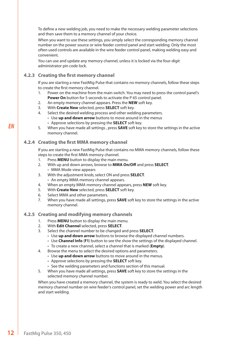 Kemppi FastMig Pulse 350 User Manual | Page 14 / 30