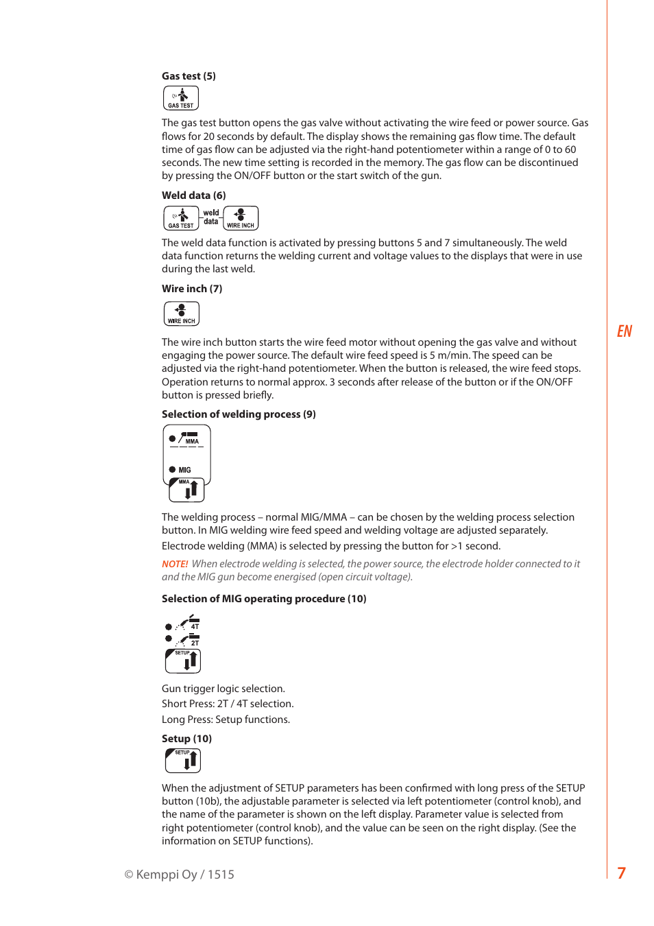 Kemppi SF 51 User Manual | Page 9 / 14