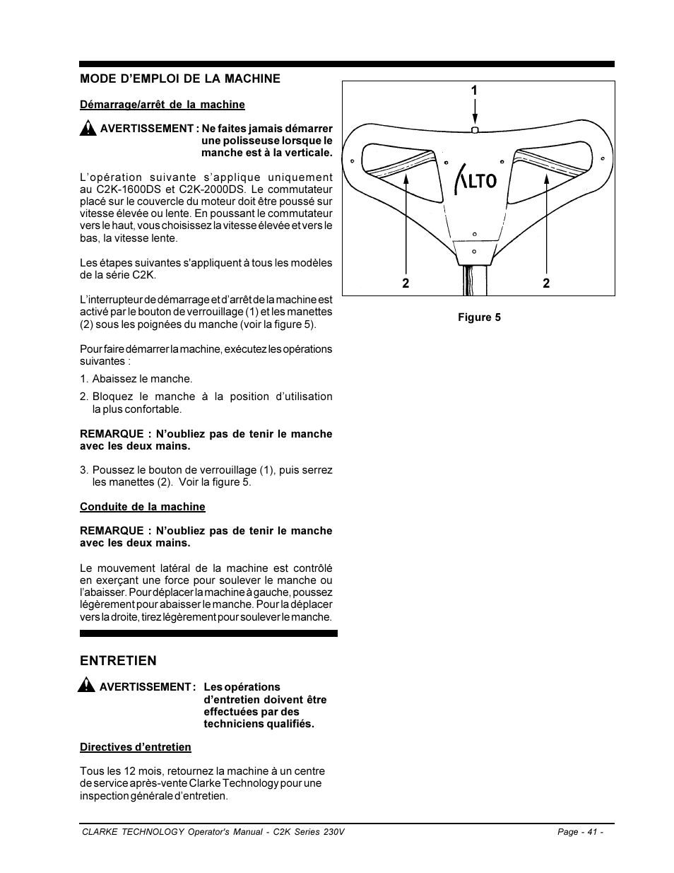 Clarke C2K SERIES User Manual | Page 41 / 88