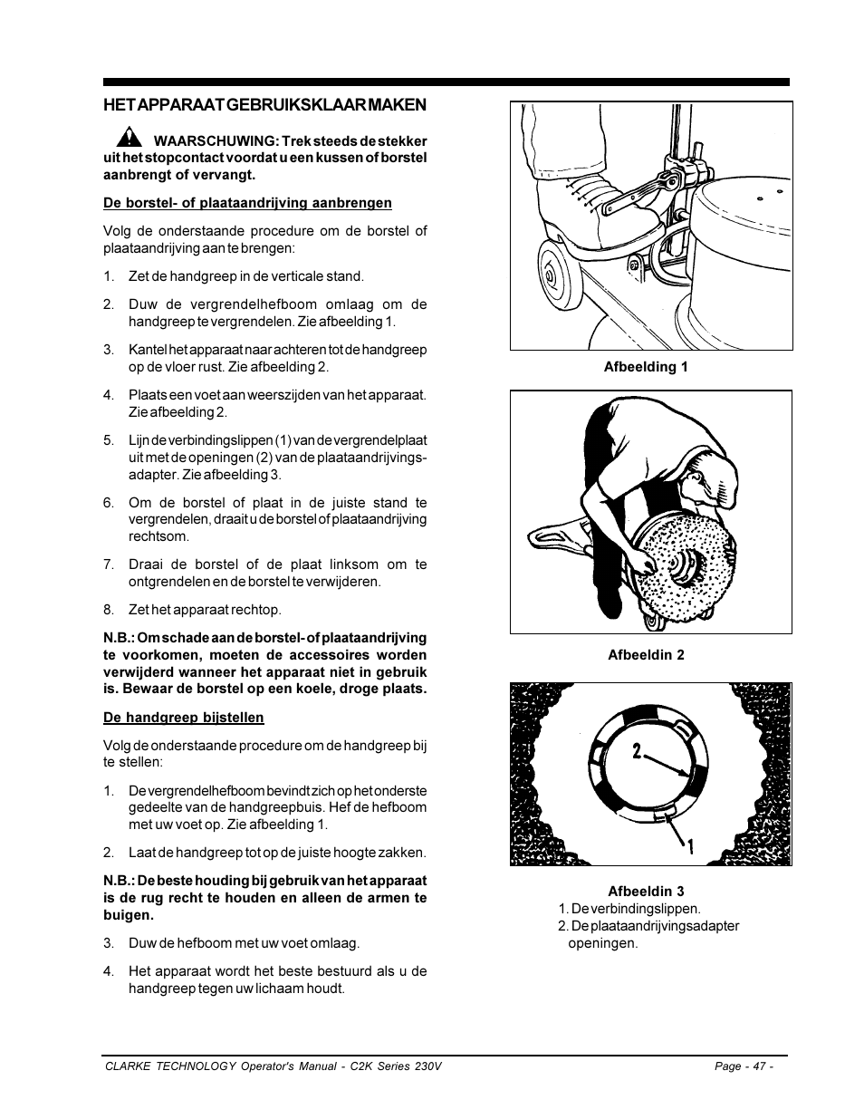 Clarke C2K SERIES User Manual | Page 47 / 88