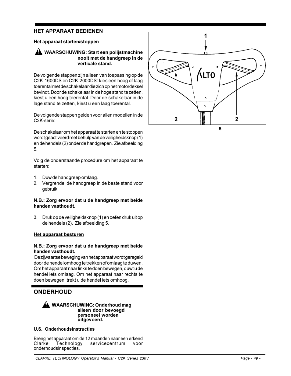Clarke C2K SERIES User Manual | Page 49 / 88
