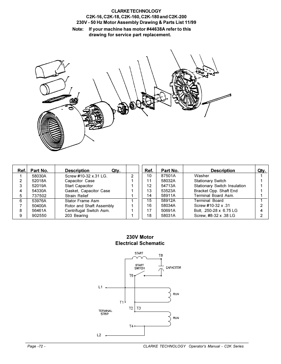 Clarke C2K SERIES User Manual | Page 72 / 88