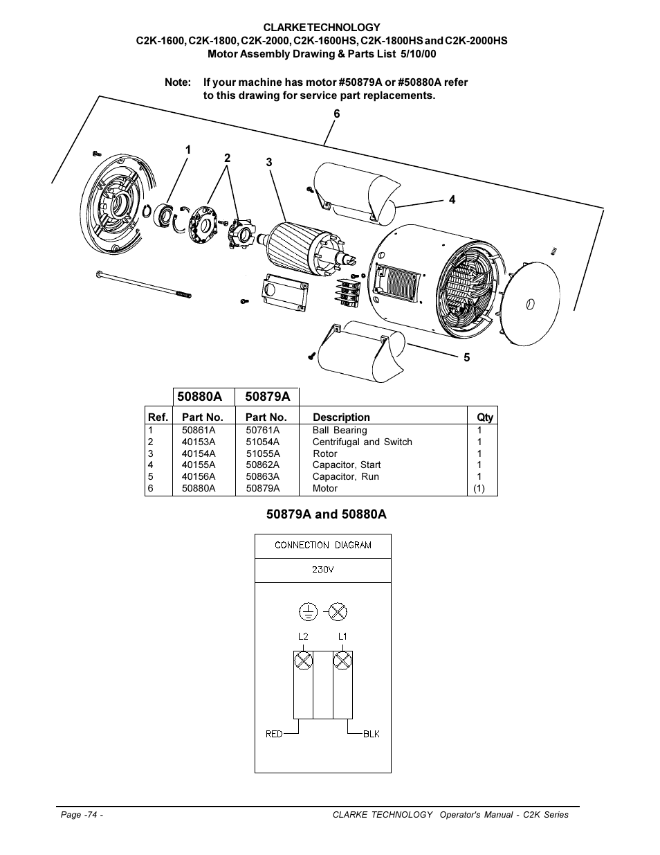Clarke C2K SERIES User Manual | Page 74 / 88
