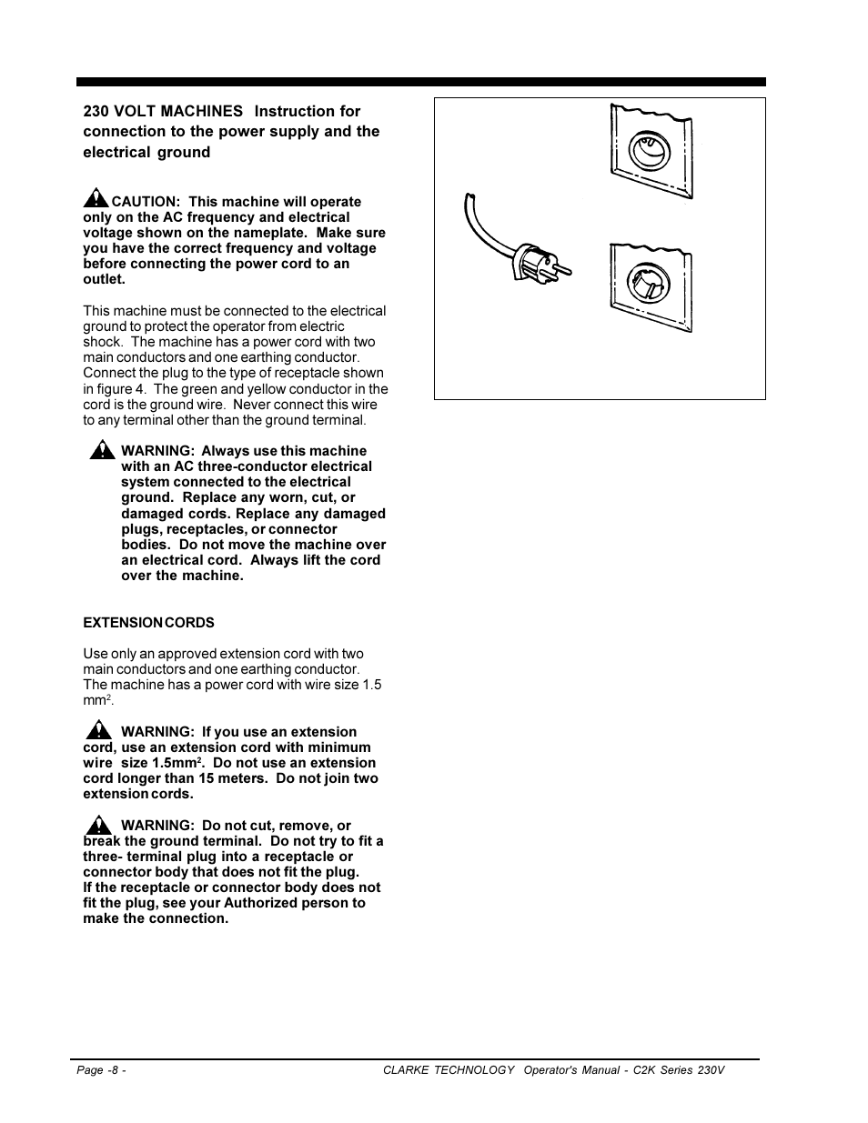 Clarke C2K SERIES User Manual | Page 8 / 88