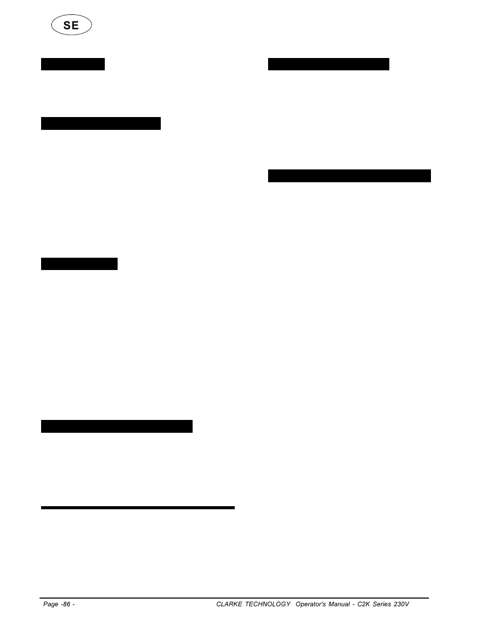 Avdelningskontor för alto, Produktstöd | Clarke C2K SERIES User Manual | Page 86 / 88