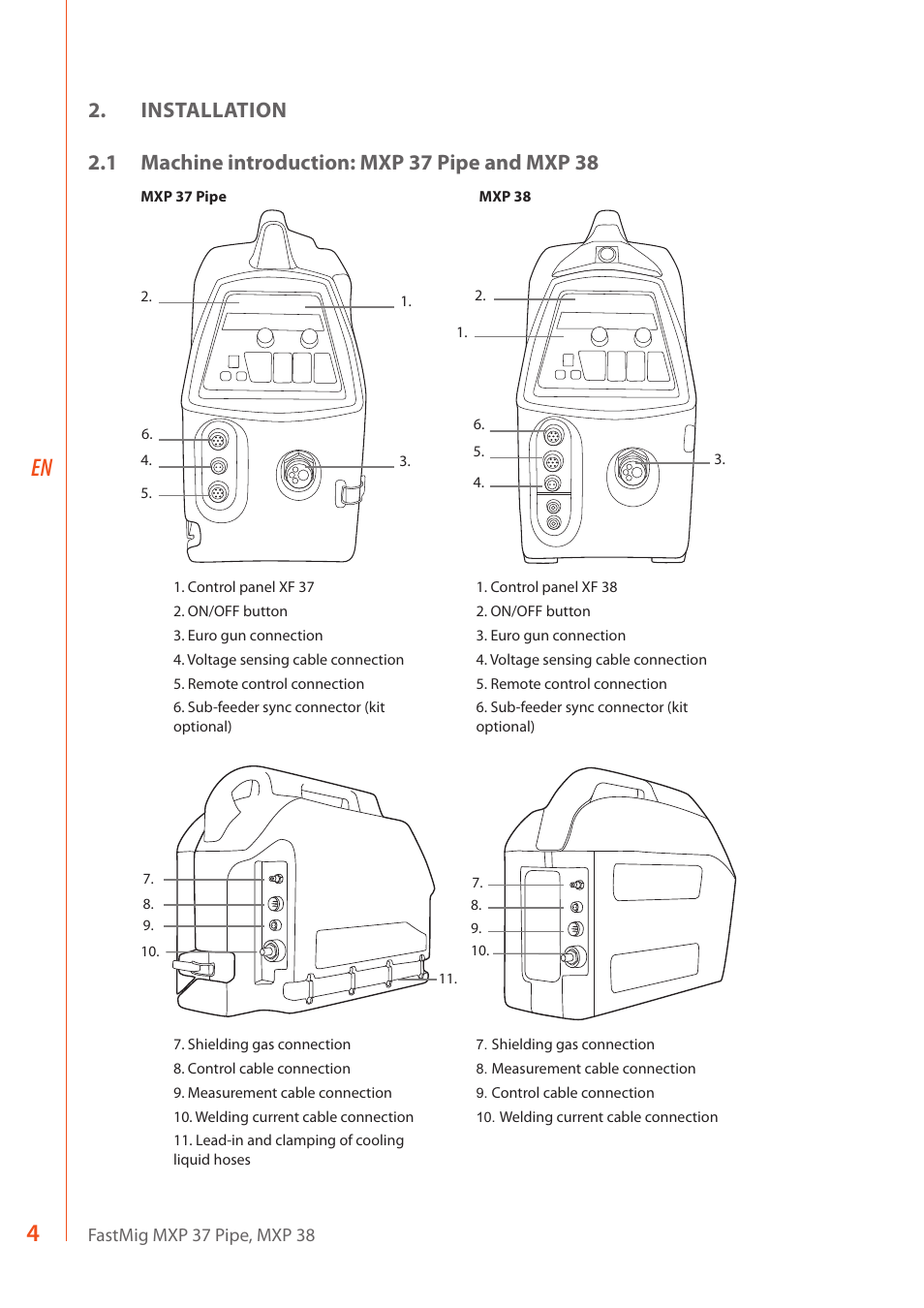 Kemppi MXP 37 Pipe Stee User Manual | Page 6 / 30