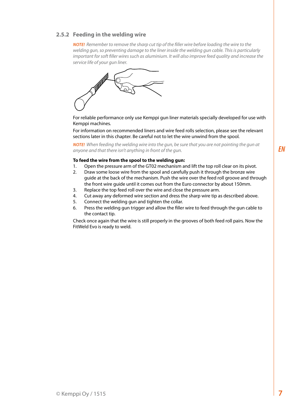 Kemppi Evo 300 User Manual | Page 9 / 20