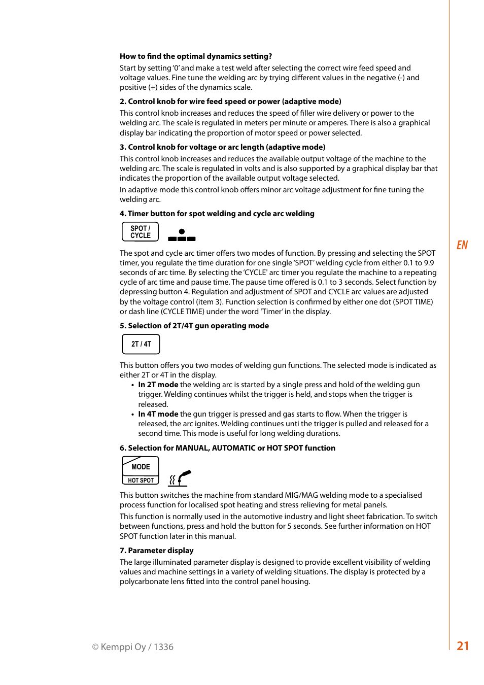 Kemppi RA User Manual | Page 23 / 38