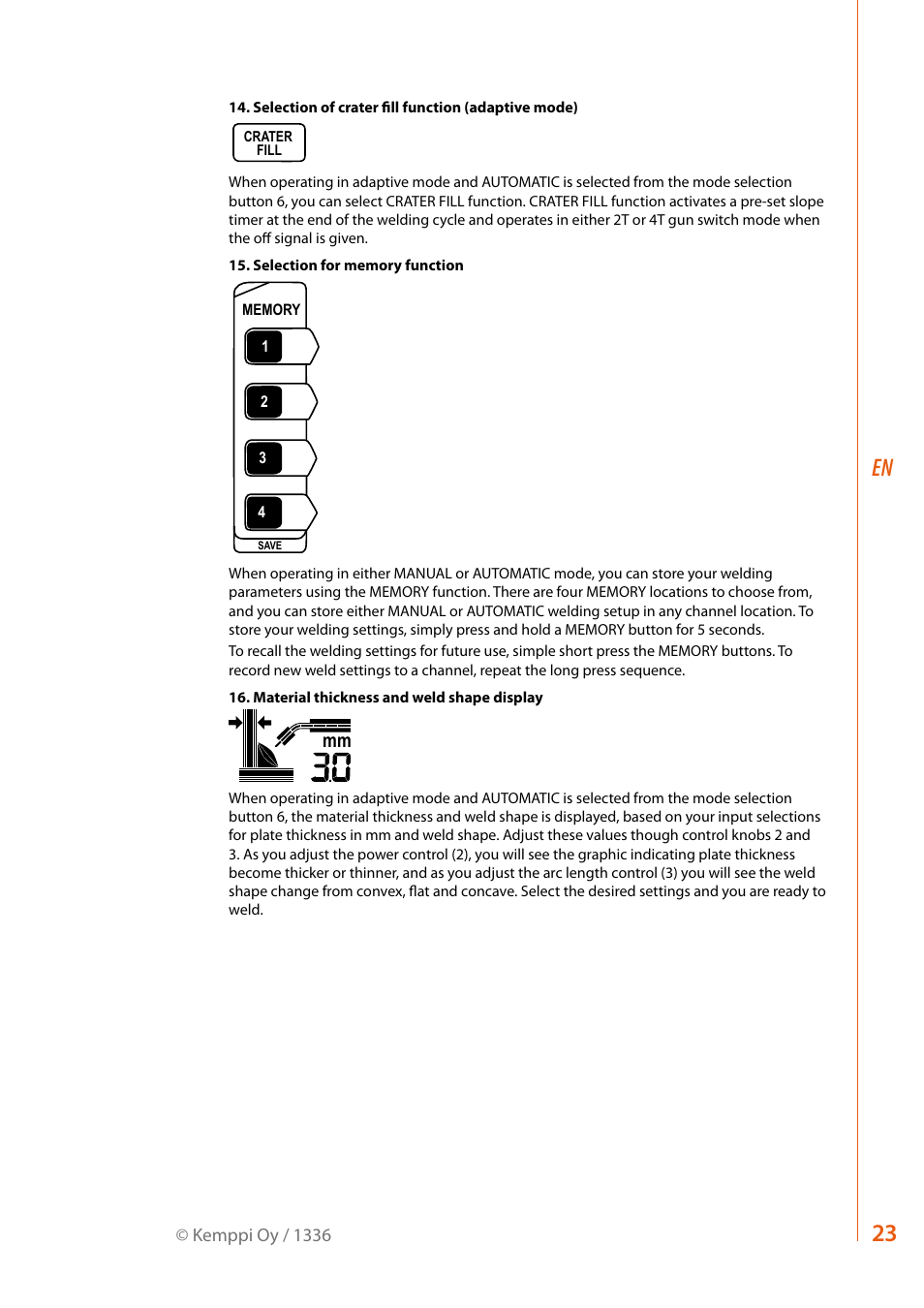 Kemppi RA User Manual | Page 25 / 38