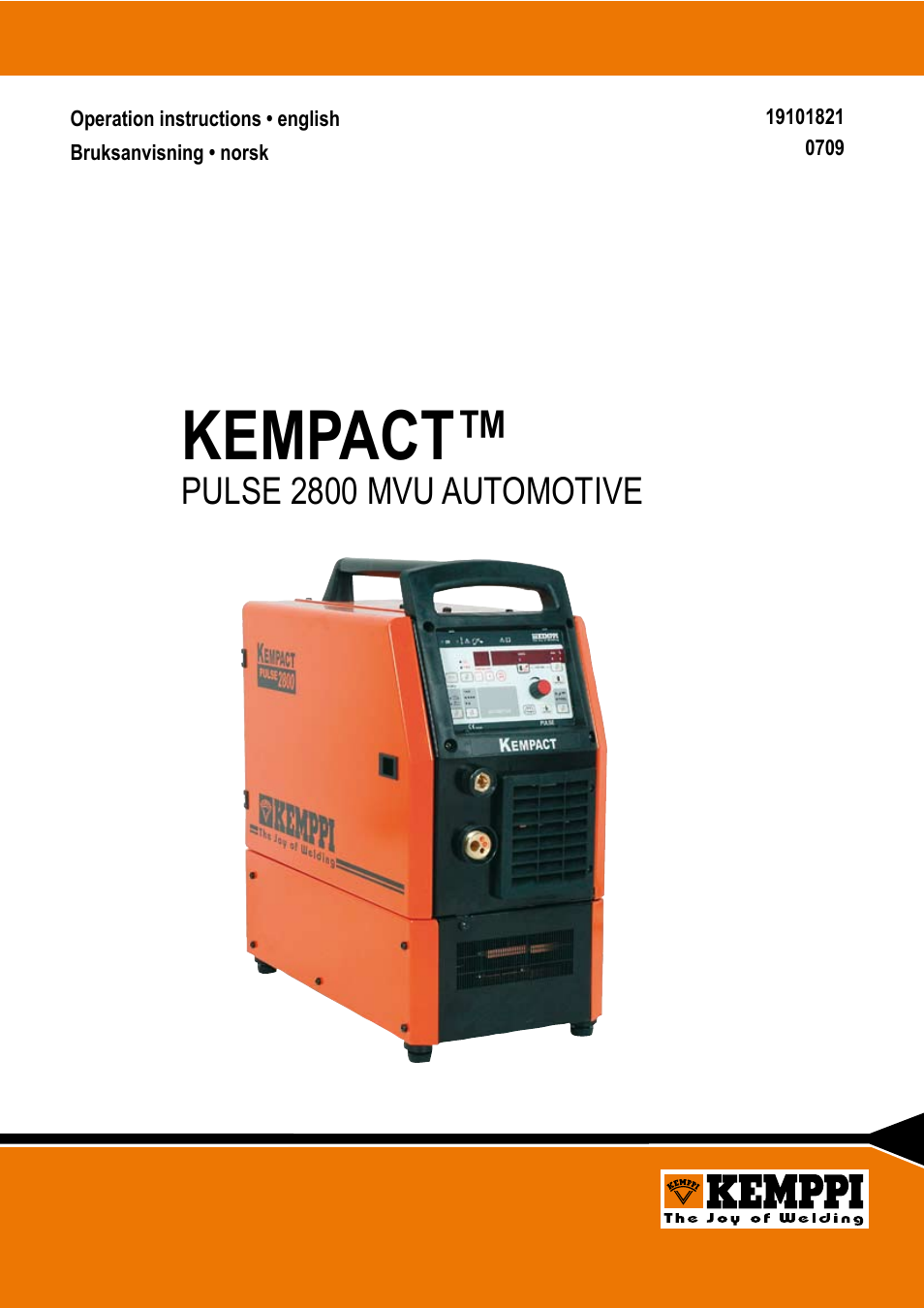 Kemppi Pulse 2800 MVU User Manual | 17 pages