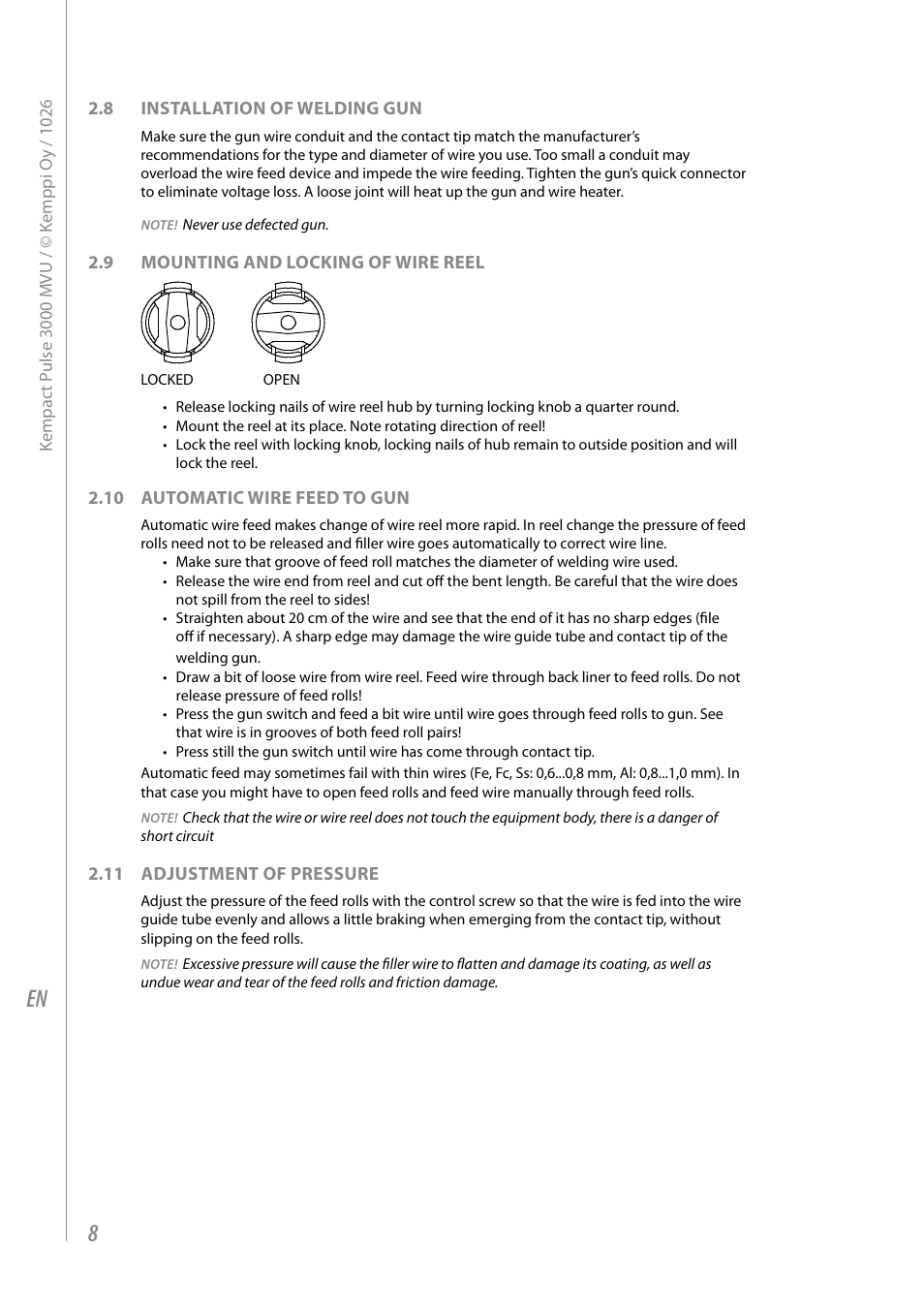 Kemppi Pulse 3000 MVU User Manual | Page 10 / 24