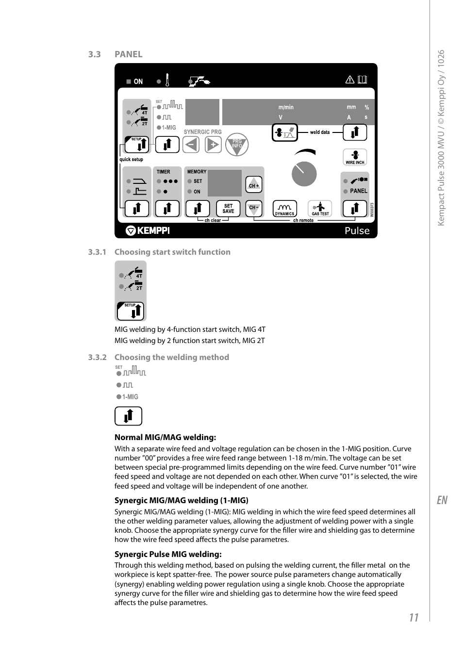 Kemppi Pulse 3000 MVU User Manual | Page 13 / 24