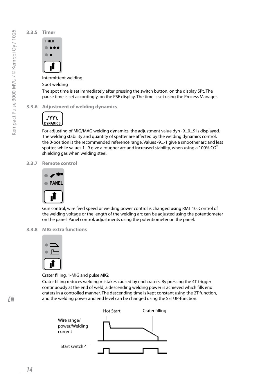 Kemppi Pulse 3000 MVU User Manual | Page 16 / 24