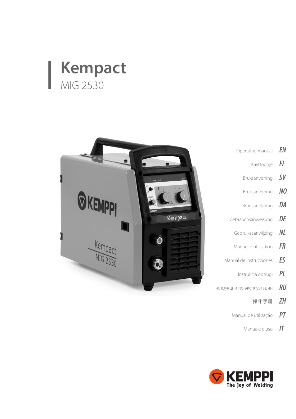 Kemppi MIG 2530 User Manual | 16 pages